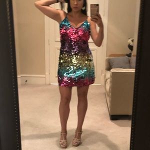 Sequins mini dress